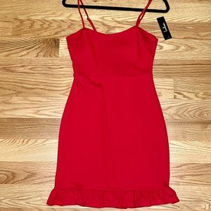 Lulus Spoonful of Sass Red Bodycon Mini Dress
